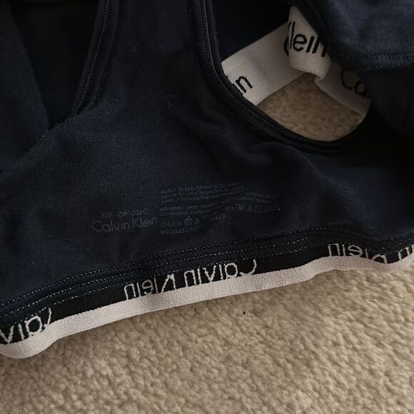 Calvin Klein Bralette XS/S Navy - Picture 3 of 3